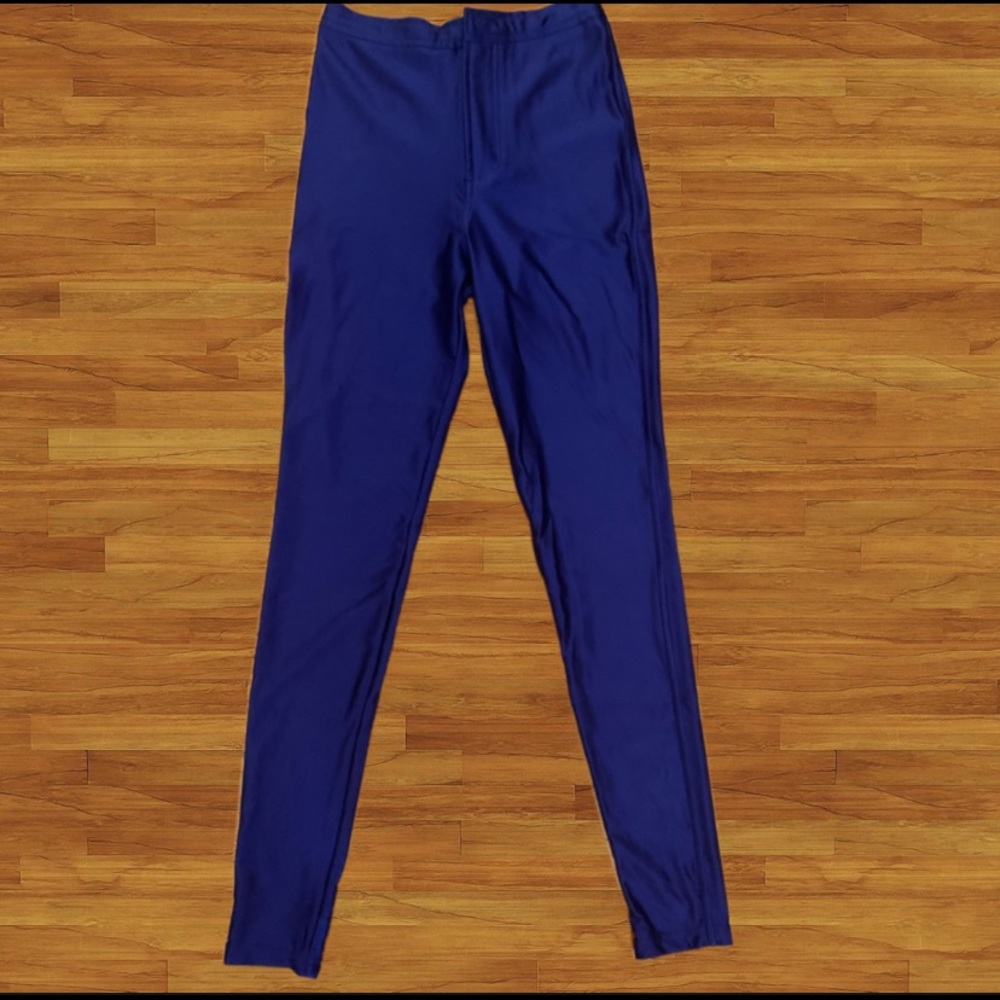 American Apparel Blue Disco Pants